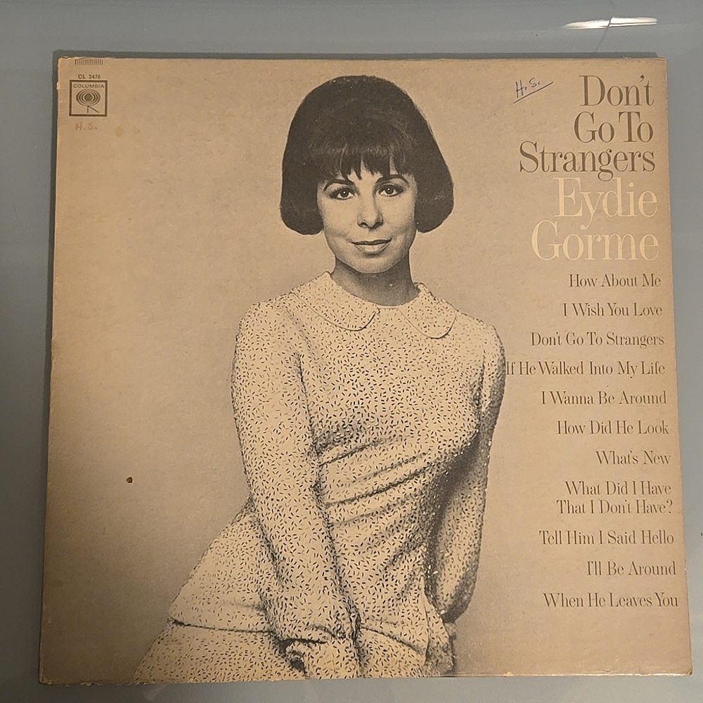 LP RECORD ALBUM  DON'T GO TO STRANGERS EYDIE GORME 1966